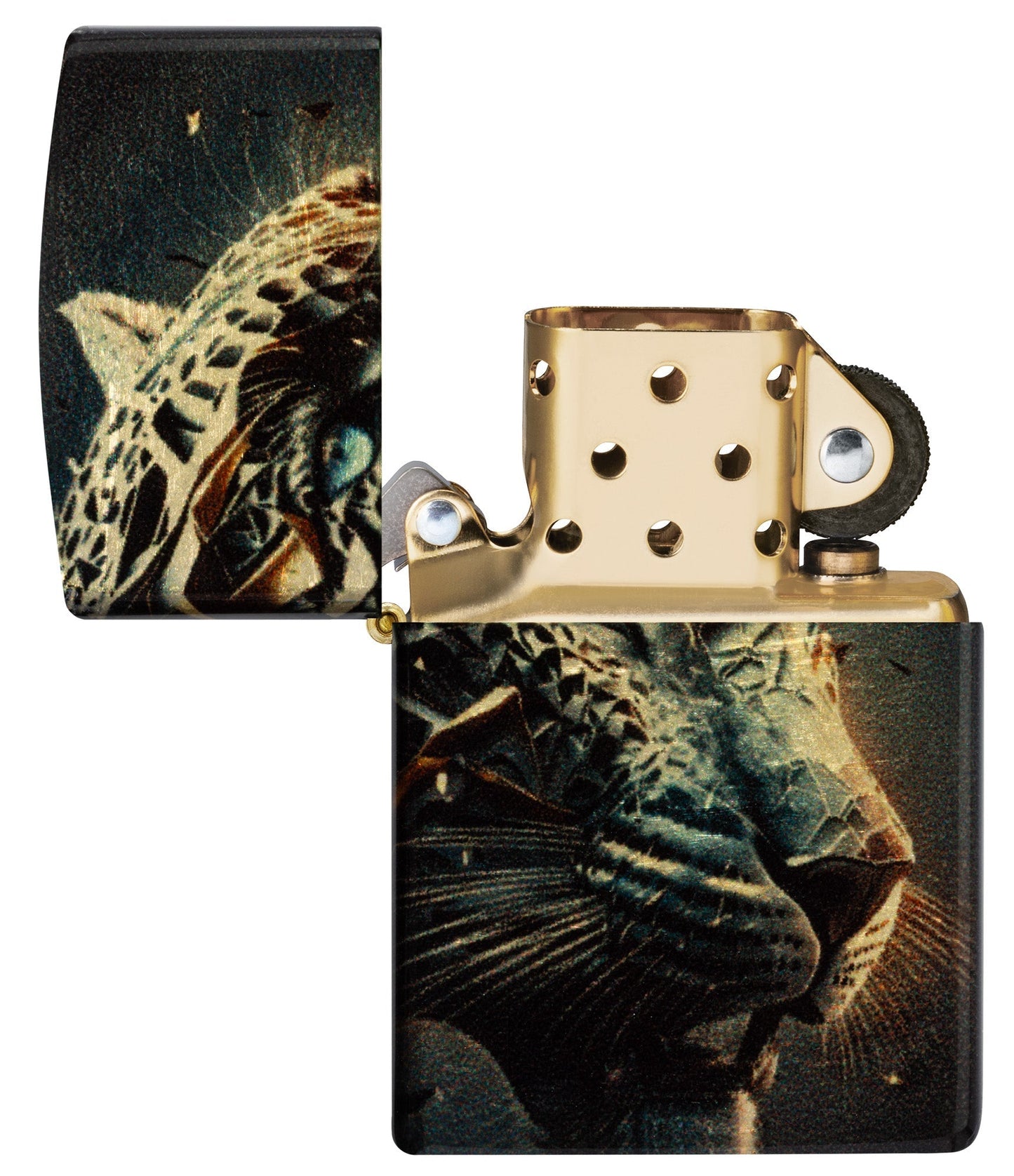 Ontwerp van een metalen panter