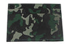 Achteraanzicht creditcardhouder groen camouflagepatroon 3 compartimenten 