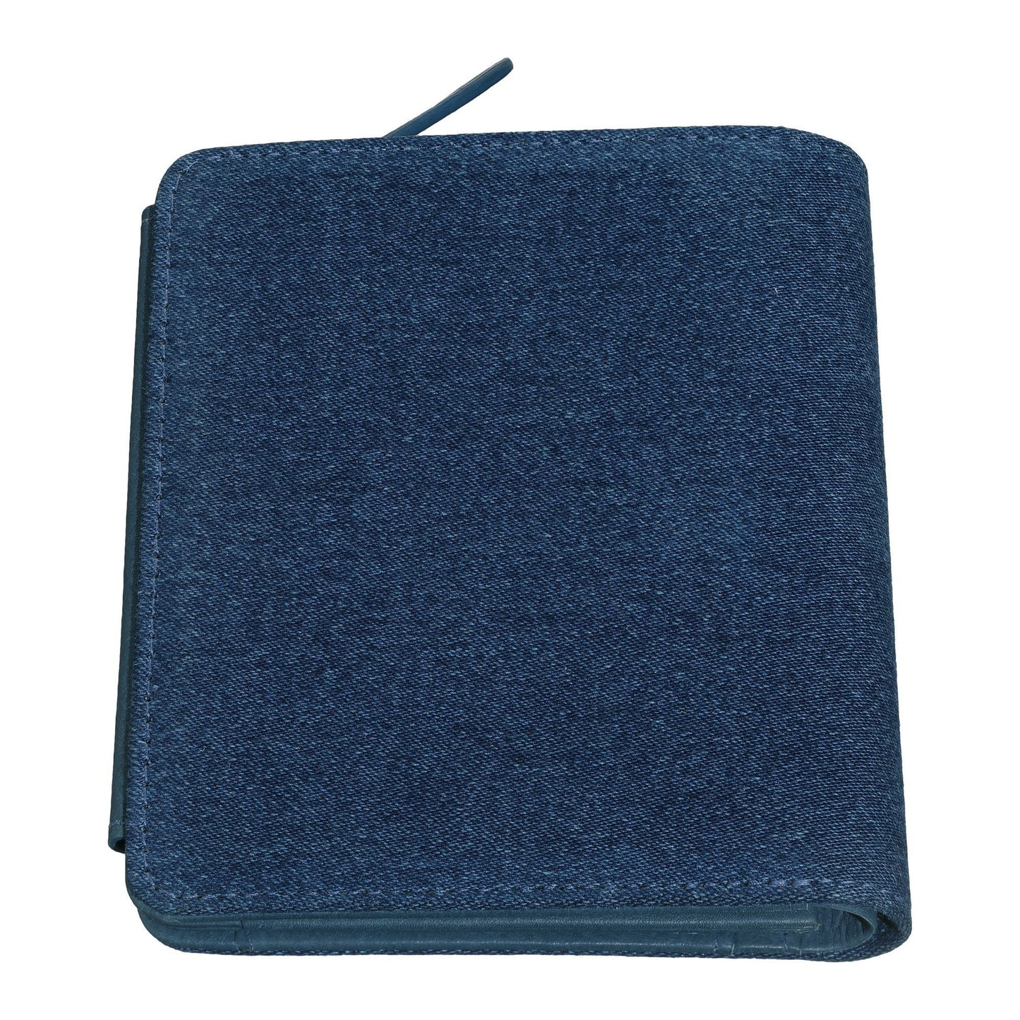 Achteraanzicht Zippo Denim en Blauwe Lederen Portemonnee met Rits