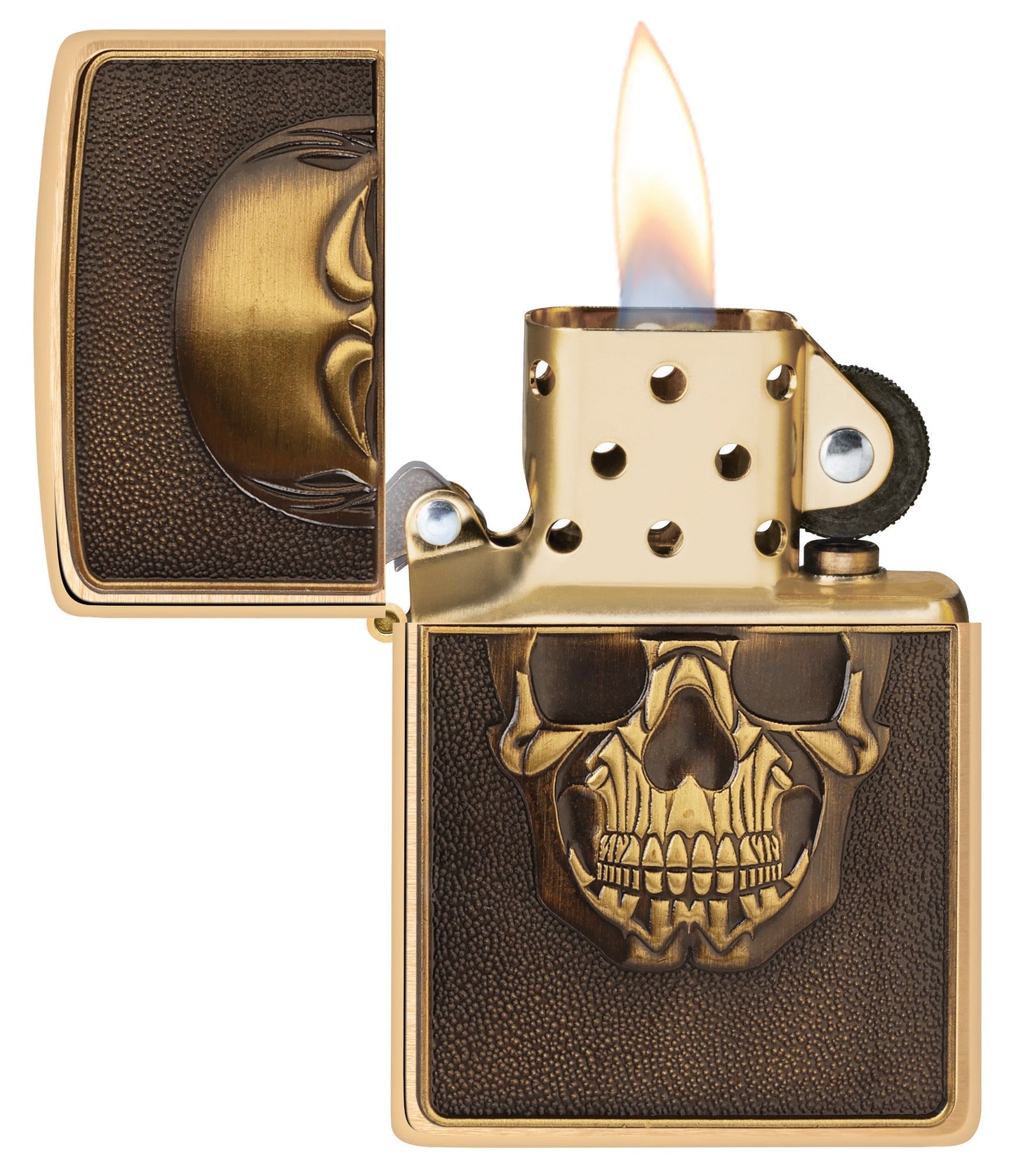 Getextureerd schedel-embleem