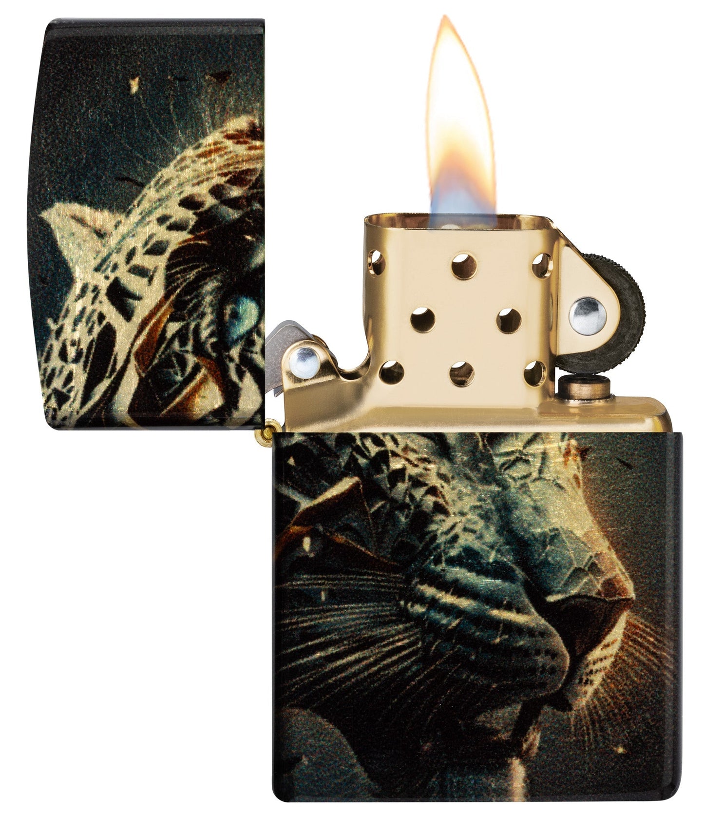 Ontwerp van een metalen panter