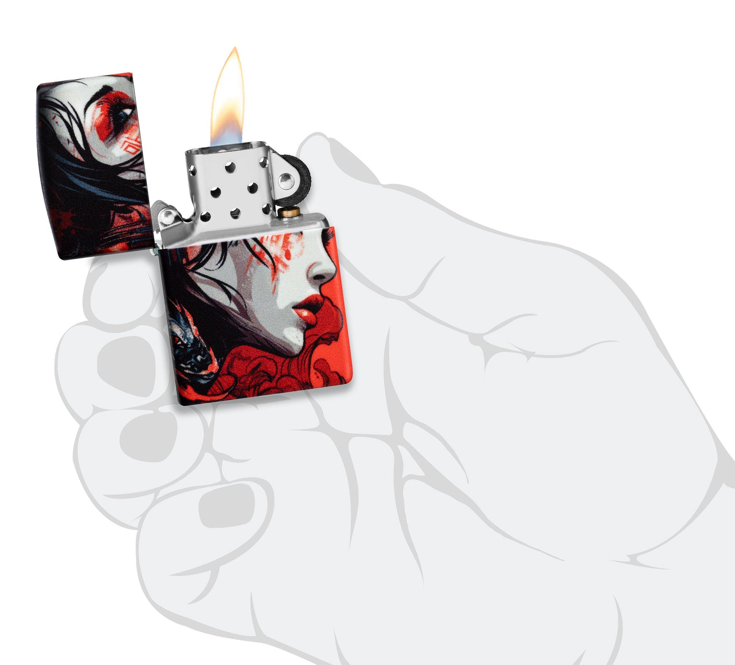 Abstract ontwerp van een samoerai