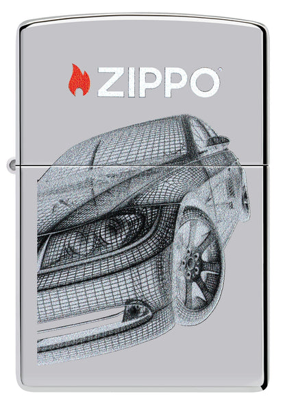 Ontwerp van een futuristische auto