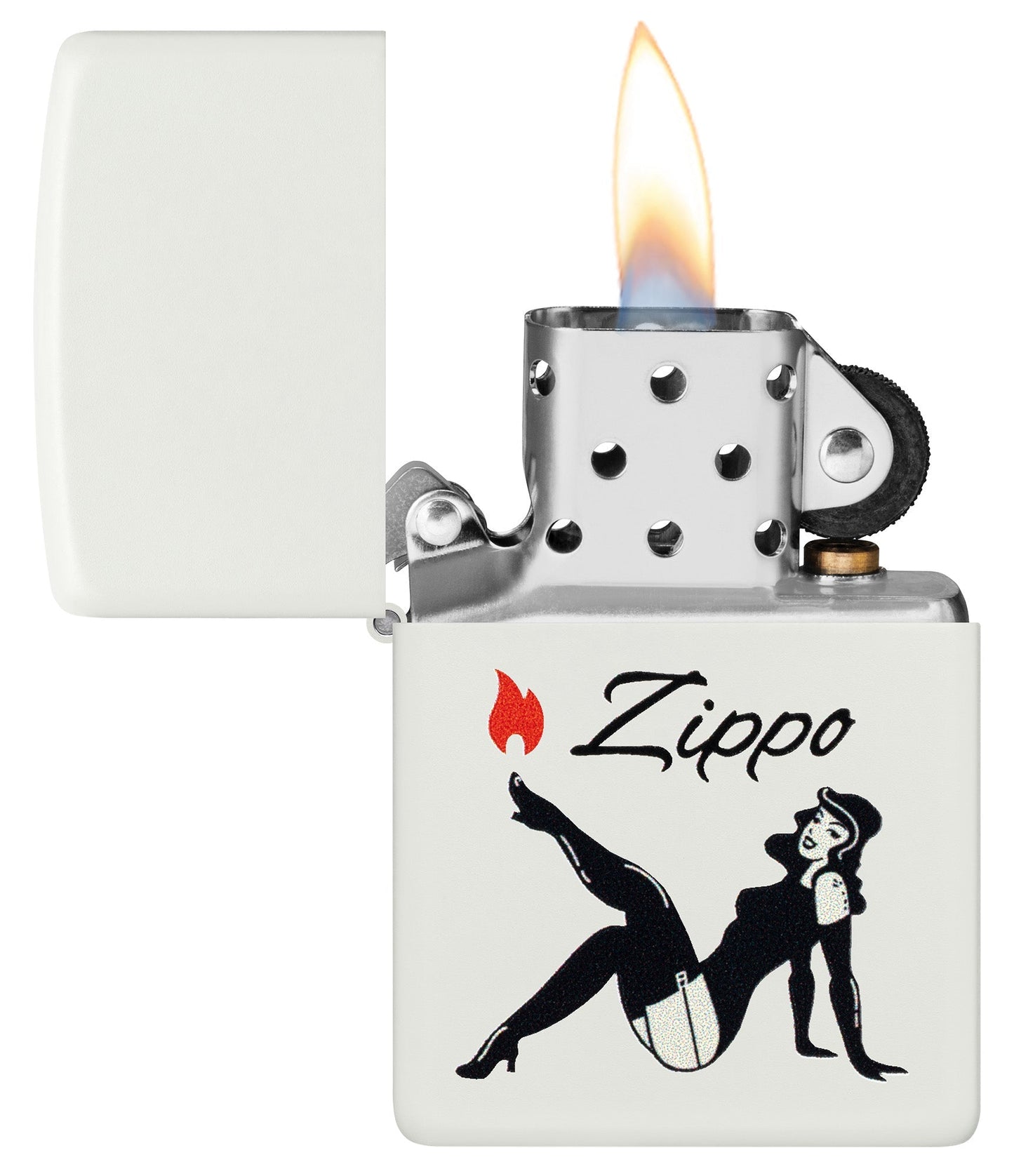Ontwerp van een Zippo-pinup