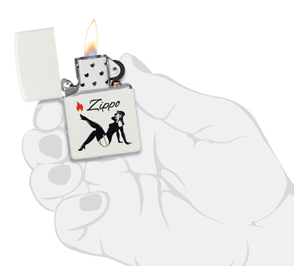 Ontwerp van een Zippo-pinup