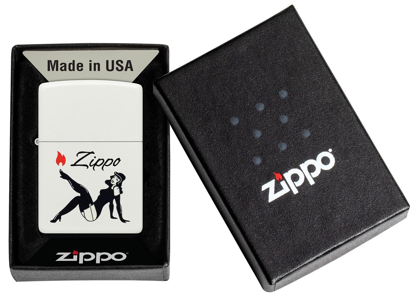Ontwerp van een Zippo-pinup
