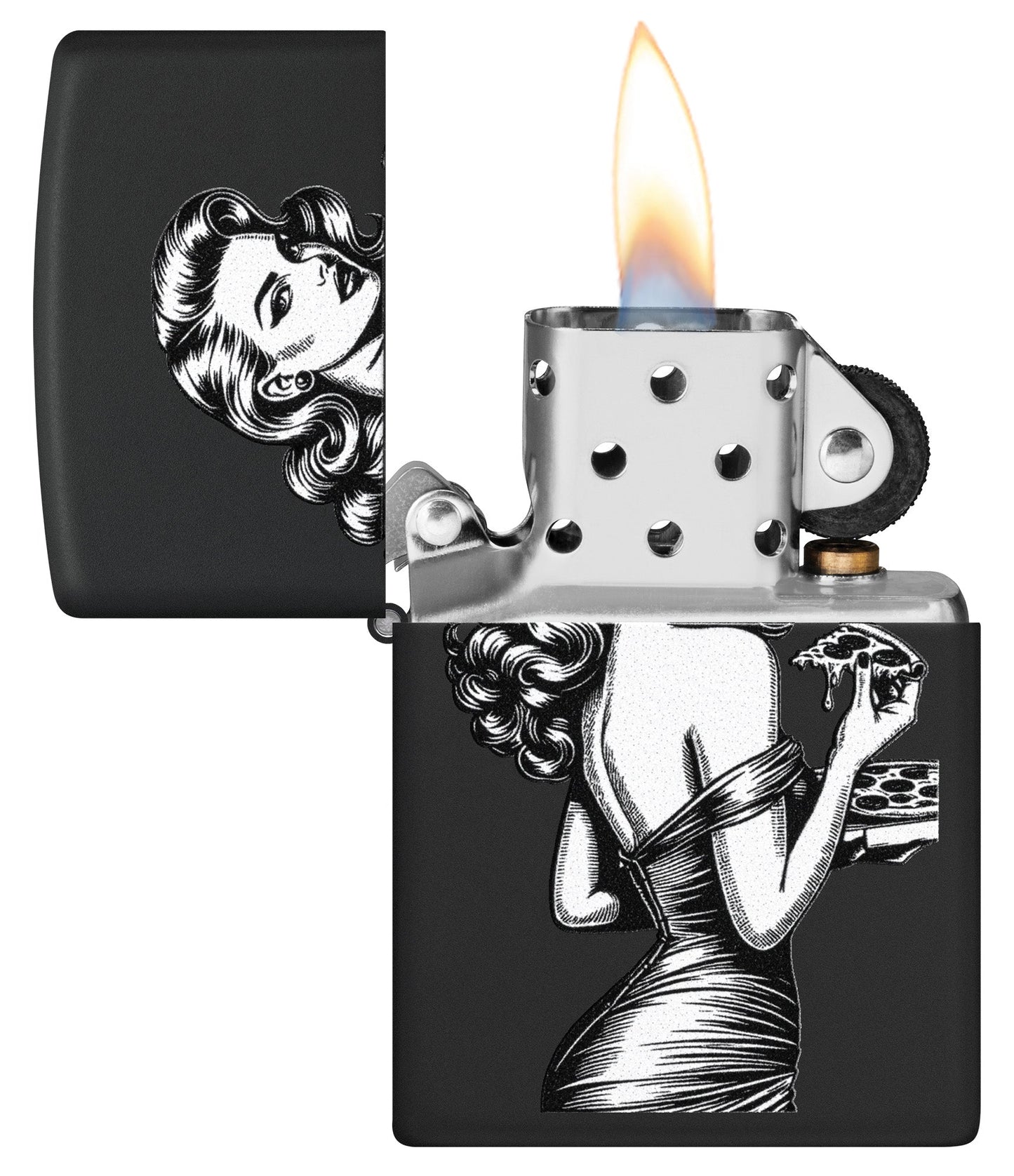 Ontwerp van een pinup-pizza