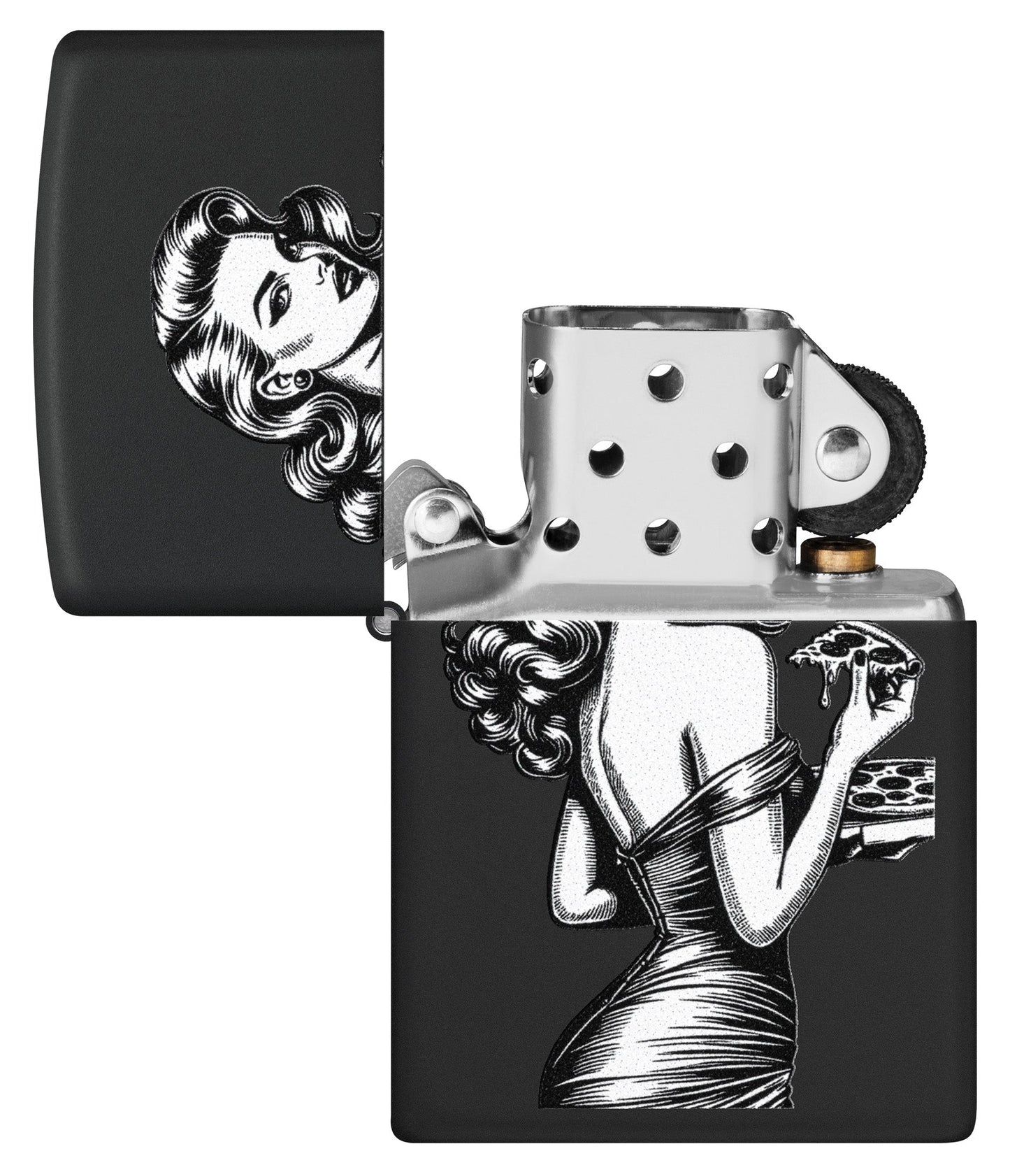 Ontwerp van een pinup-pizza