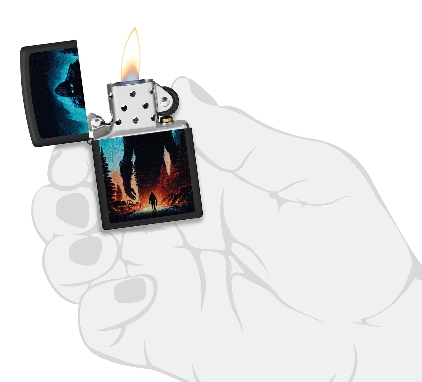 Ontwerp van een verlichte bigfoot