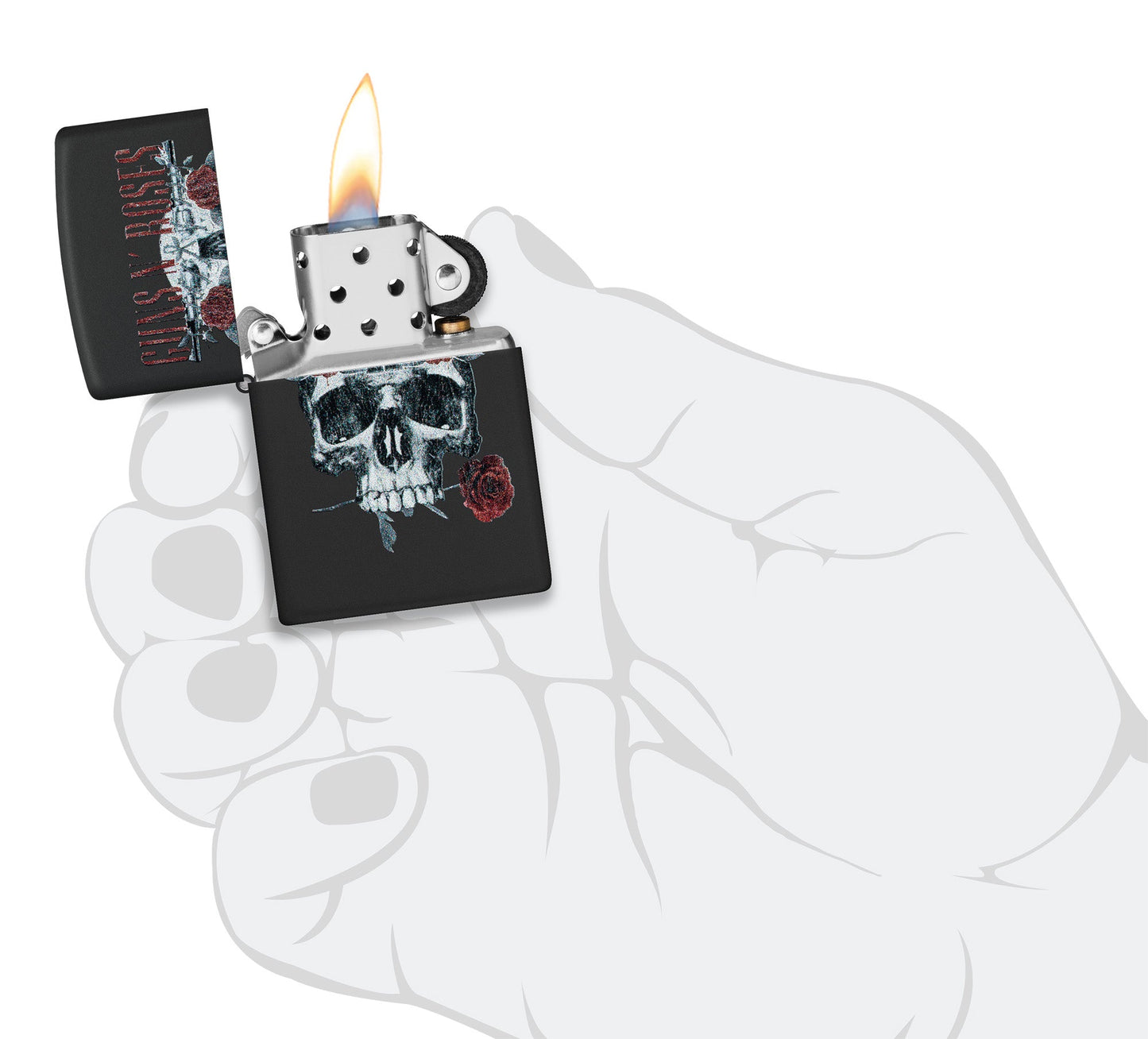Guns N' Roses Flower Skull-ontwerp