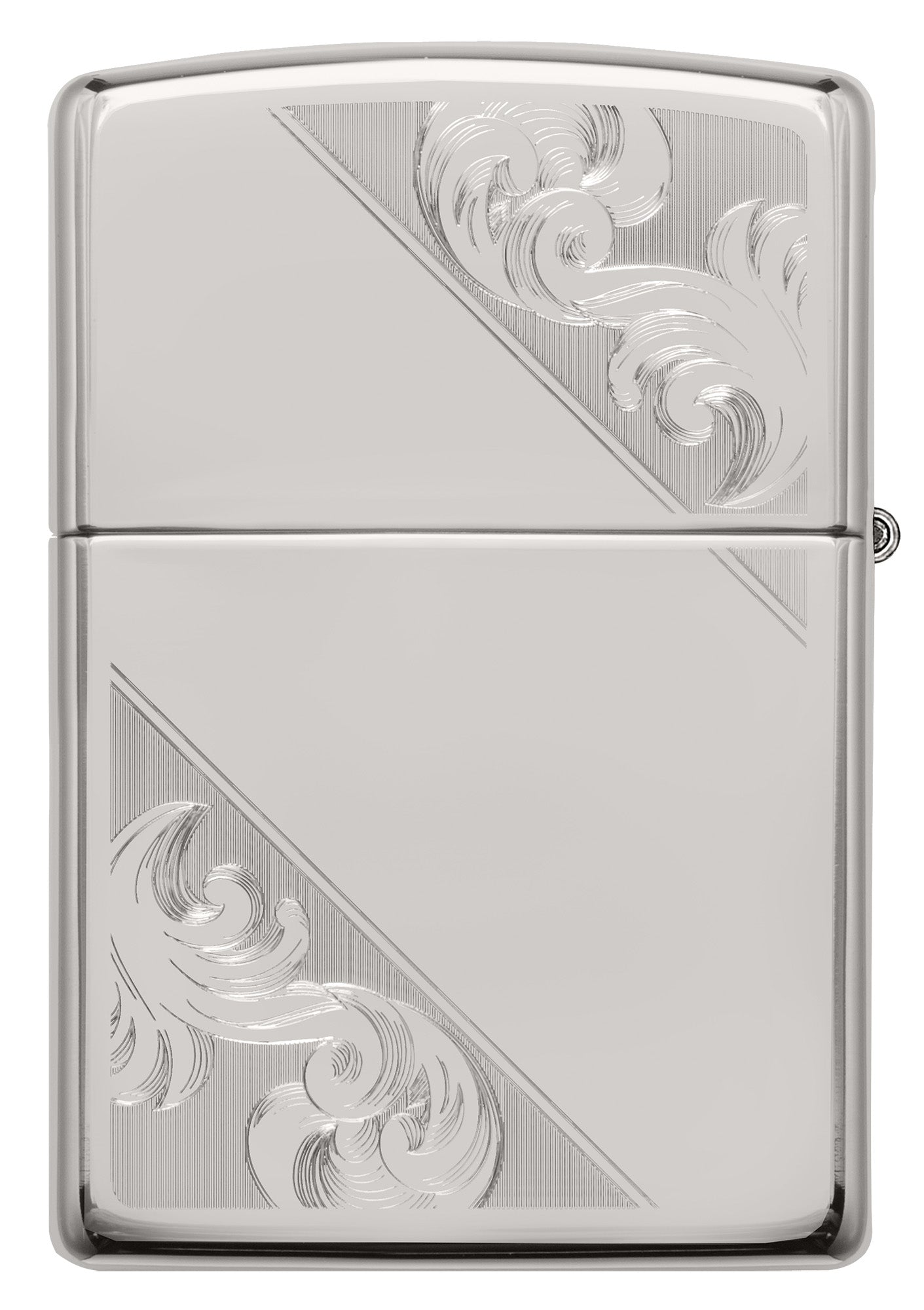 Sterling Silver Diagonal Filigree Design