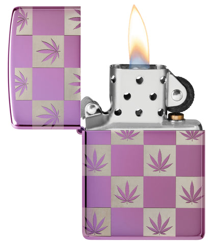 Checkered Cannabis Design