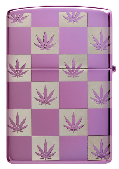 Checkered Cannabis Design
