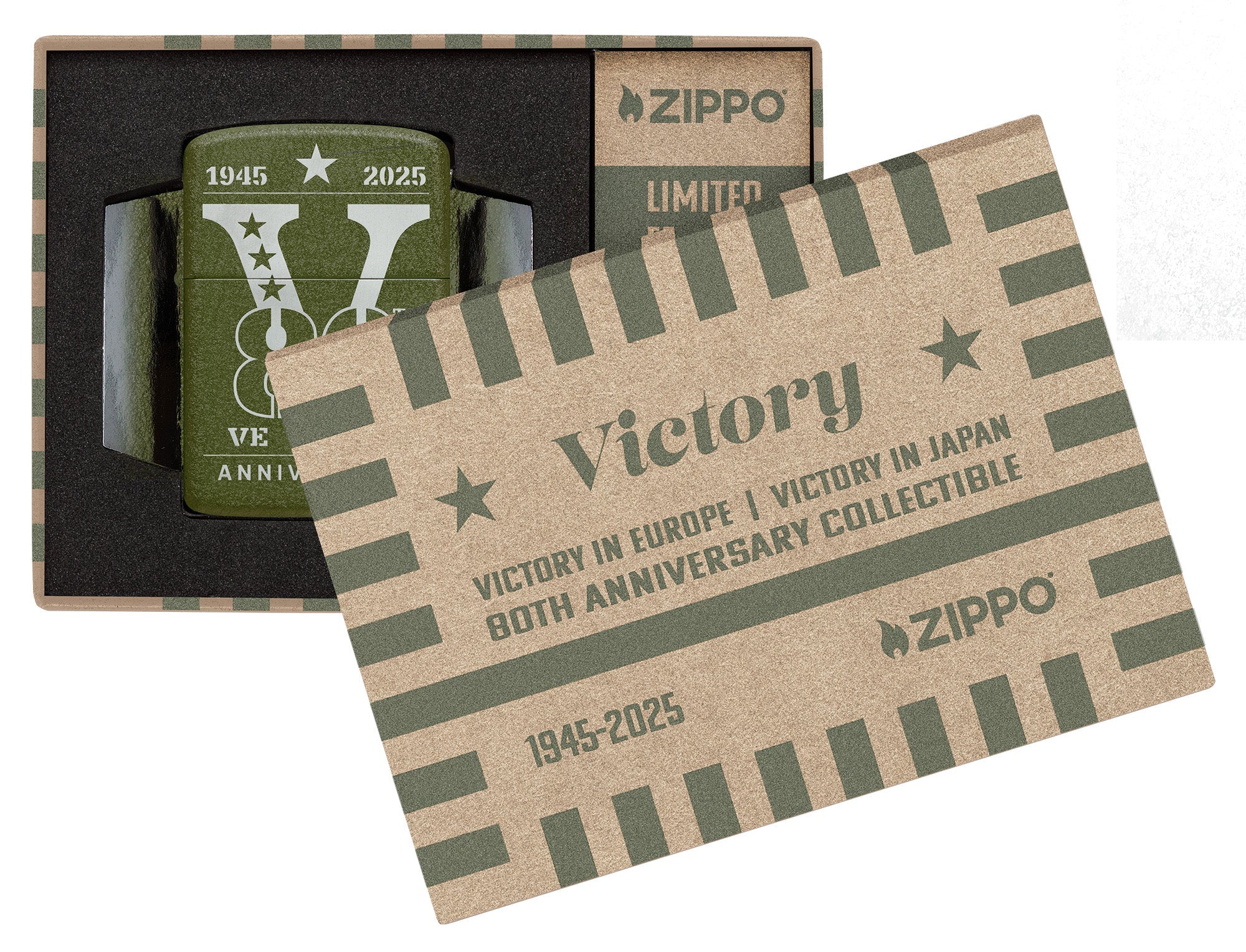 Zippo | Aansteker VE/VJ 80th Anniversary Collectible Steel – Zippo