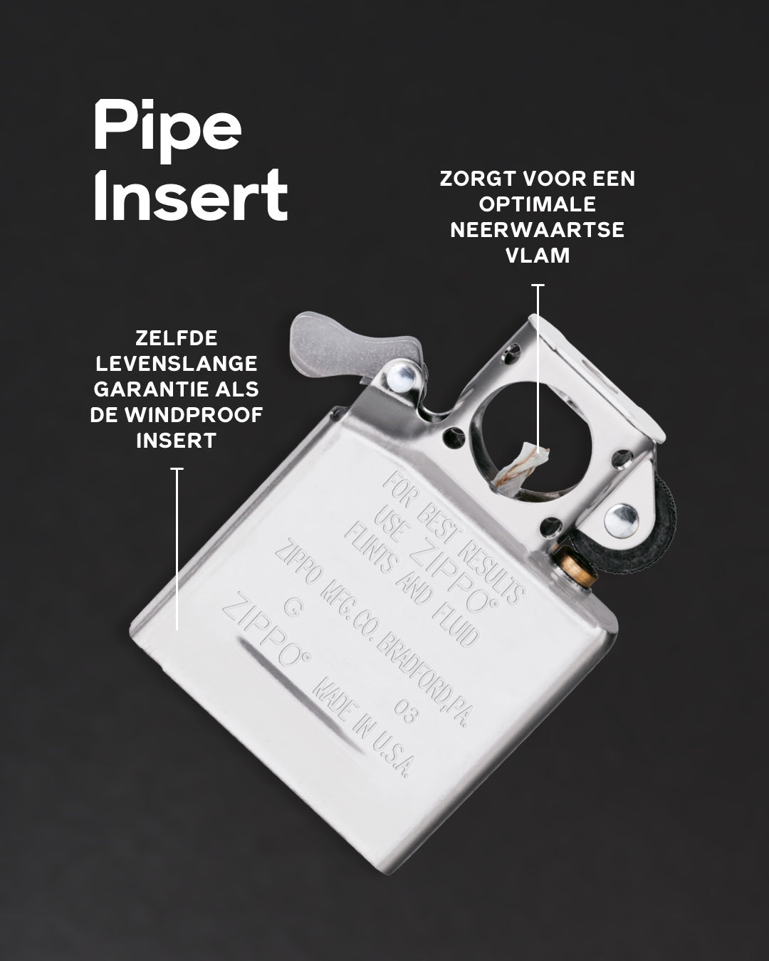 Pipe Insert Chrome