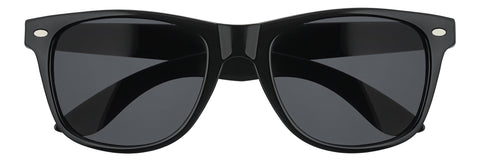 Vooraanzicht Zippo-zonnebril zwart hoekig hoekig met grijze glazen