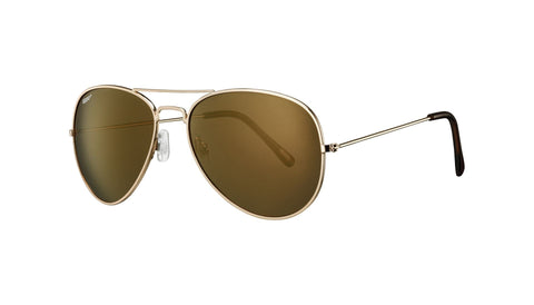 Zippo Pilotenbril Vooraanzicht ¾ Hoek in goudkleurig metaal