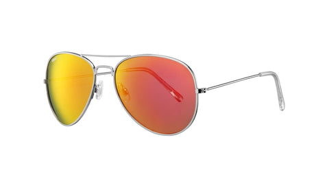 Zippo Pilotenbril Vooraanzicht ¾ Hoek in Oranje Metaal