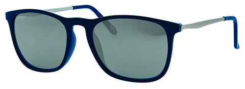 Vooraanzicht 3/4 hoek Zippo Zonnebril Vierkant Blauw