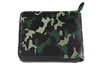 Achterkant Zippo-portemonnee camouflagepatroon groen met rits