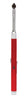 Zijaanzicht Zippo staafaansteker met flexibele hals in rood met USB-aansluiting