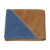 Zippo Portemonnee Achterkant met Denim en Licht Leer