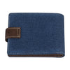 Zippo Portemonnee Achterkant Donker Denim en Bruin Leer met Drukknop