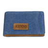 Vooraanzicht Zippo Denim Bi-Fold Credit Card Portemonnee met Logo