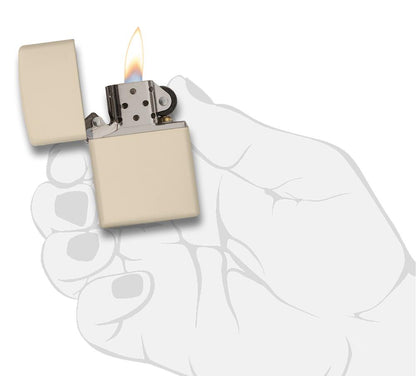 Classic Cream Matte - Gravure - Brass