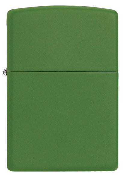 Vooraanzicht Zippo-aansteker Moss Green Matte basismodel