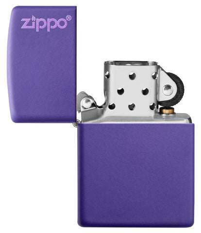 Classic Purple Matte Zippo Logo