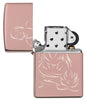 Zippo Aansteker Mediterende Boeddha Rose Goud Alleen Online Geopend Zonder Vlam