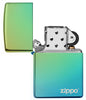 Classic High Polish Teal Zippo Logo