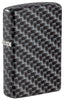 Vooraanzicht Zippo-aansteker 3/4 hoek White Matte met 540° Color Image en rechthoekige tegels als patroon