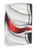 Zijaanzicht Zippo-aansteker White Matte 540° Color Image Zippo-vlam