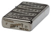 Bodemstempel 2021 Zippo Aansteker 65 Jaar Slim Black Ice Limited Edition 65e Verjaardag met Gegraveerd Ontwerp