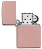 Zippo-aansteker rose gold hoogglans open