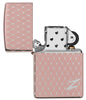 Zippo Aansteker 360 Graden Laser Gravure Rose Goud Mesh Ontwerp met Zippo Logo Online Alleen Geopend Zonder Vlam