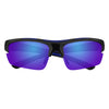 Vooraanzicht Zippo Zonnebril Blauwe Lenzen Met Zwart montuur