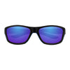 Vooraanzicht Zippo Zonnebril Blauwe Lenzen Met Blauw-Zwart montuur